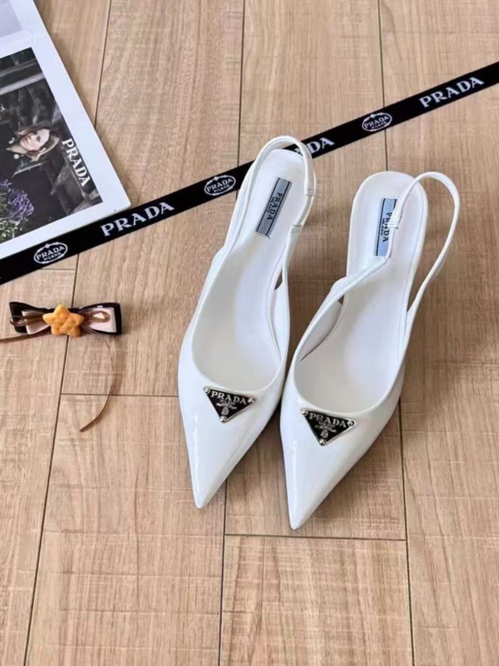 Prada Pointed Toe Slingbacks | 37 US 7